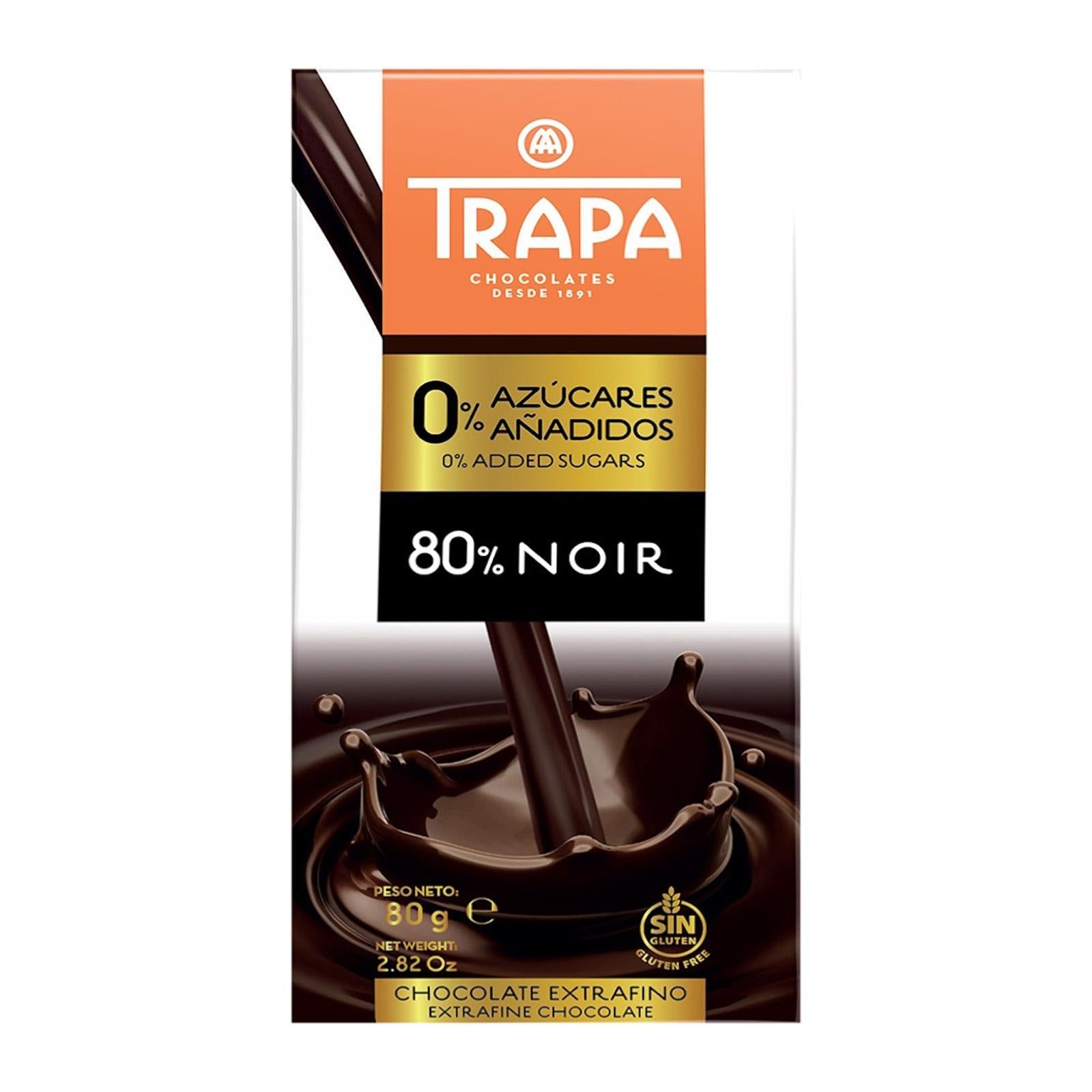 Trapa 80% Dark Chocolate Bar 80 Gms