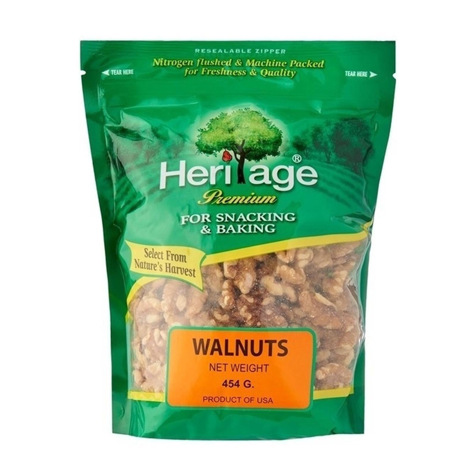 Heritage Raw Walnuts 454 gm