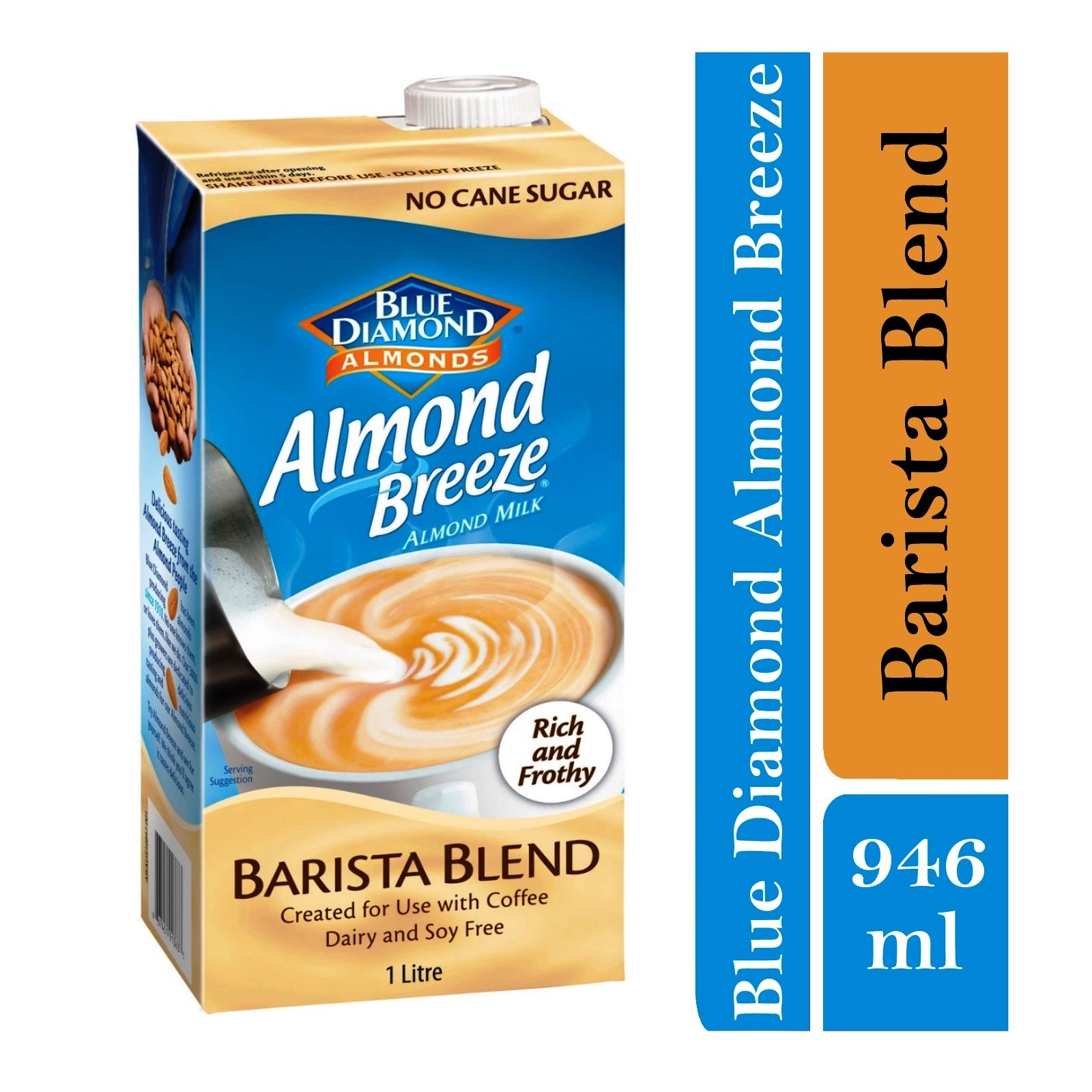 Blue Diamond Unsweetened Almond Breeze Barista 1 L