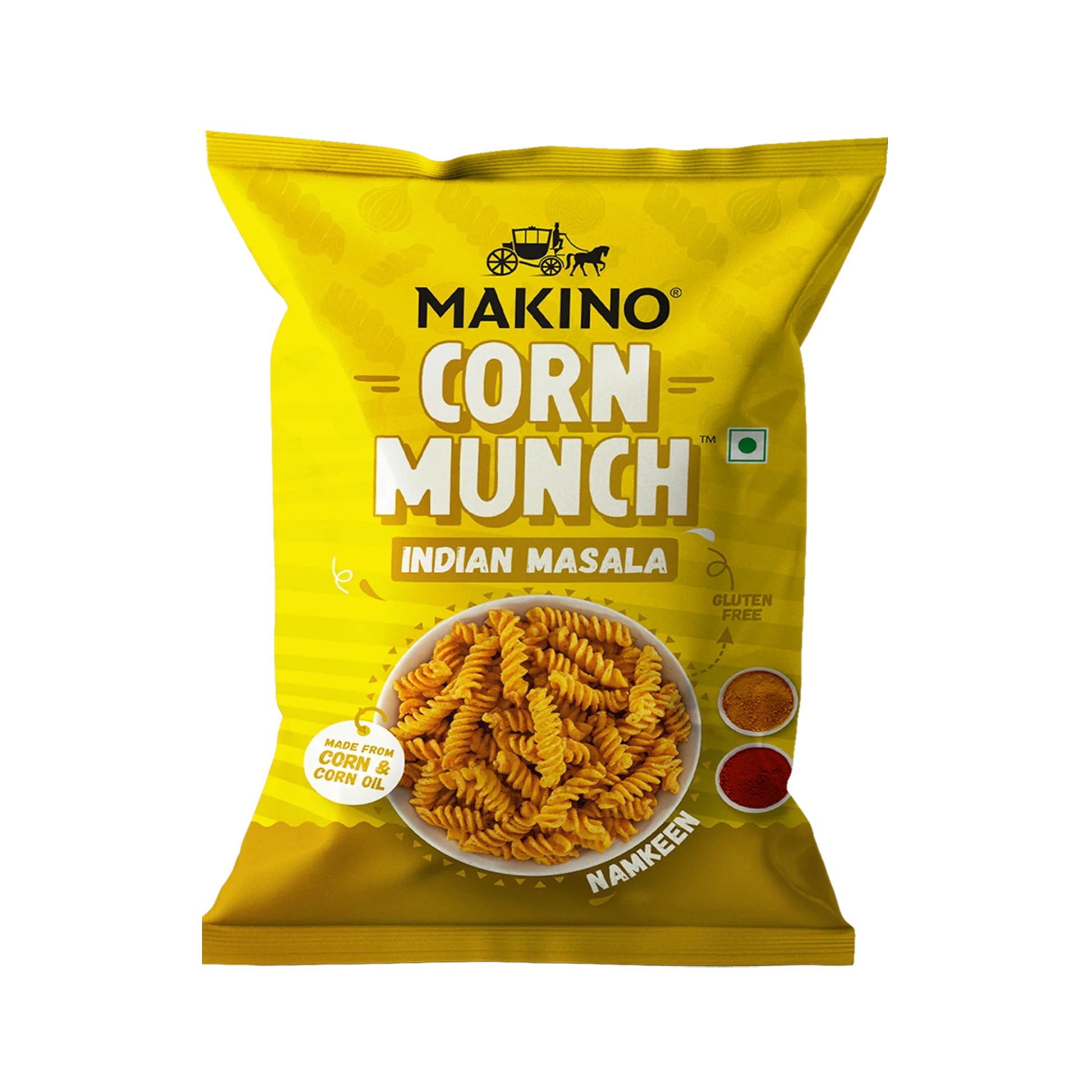 Makino Corn Munch Indian Masala 150 Gms