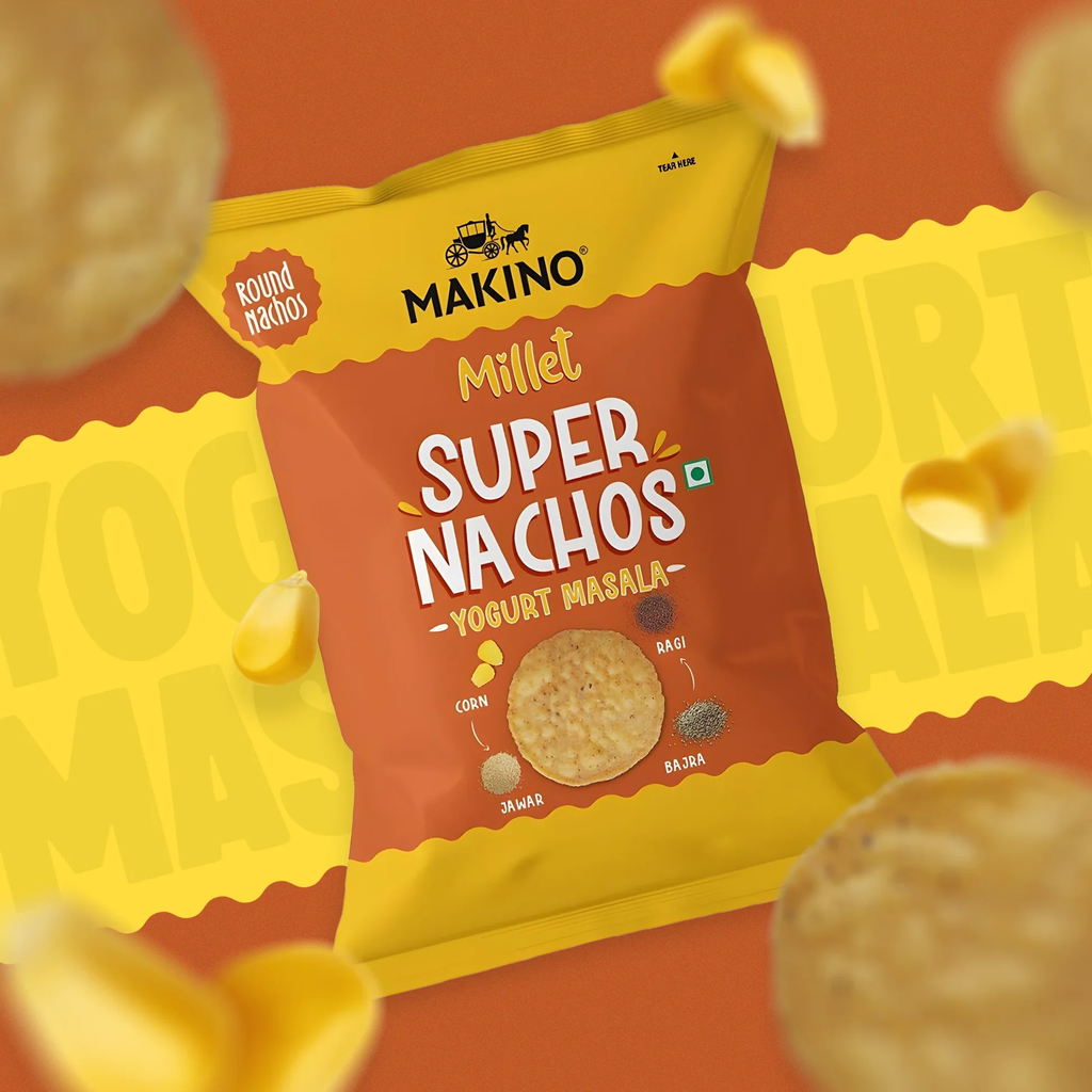 Makino Super Nachos Millets Yogurt Masala 60 Gms