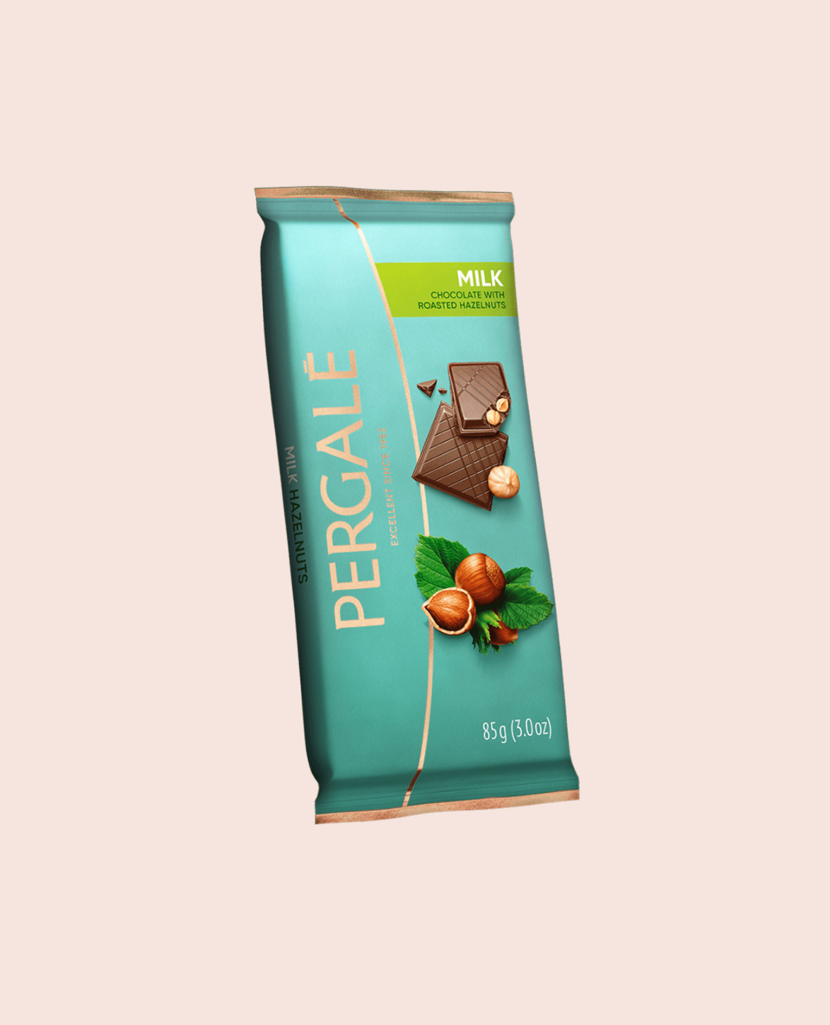 Pergale Milk chocolate with whole Hazelnuts 85 Gms