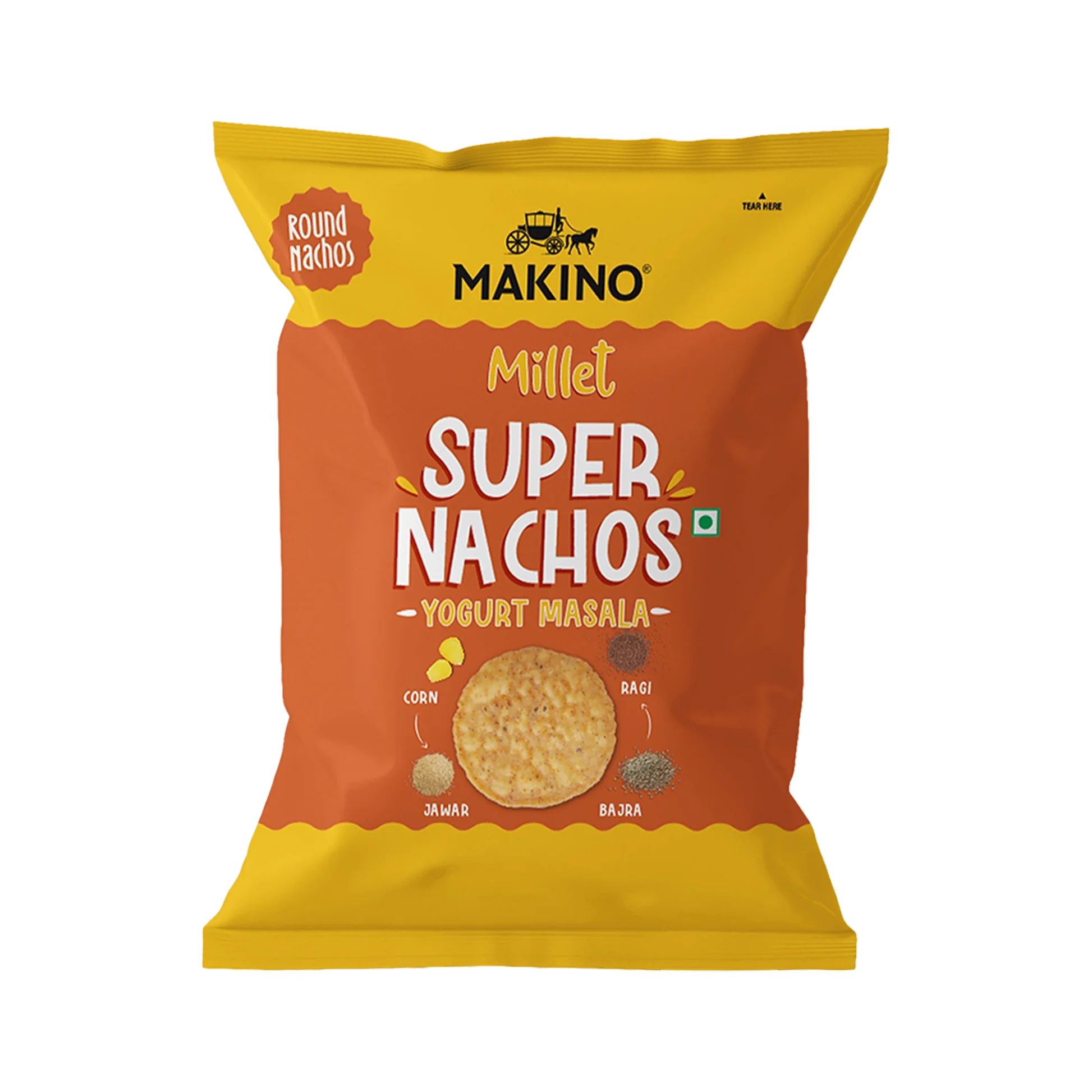 Makino Super Nachos Millets Yogurt Masala 60 Gms