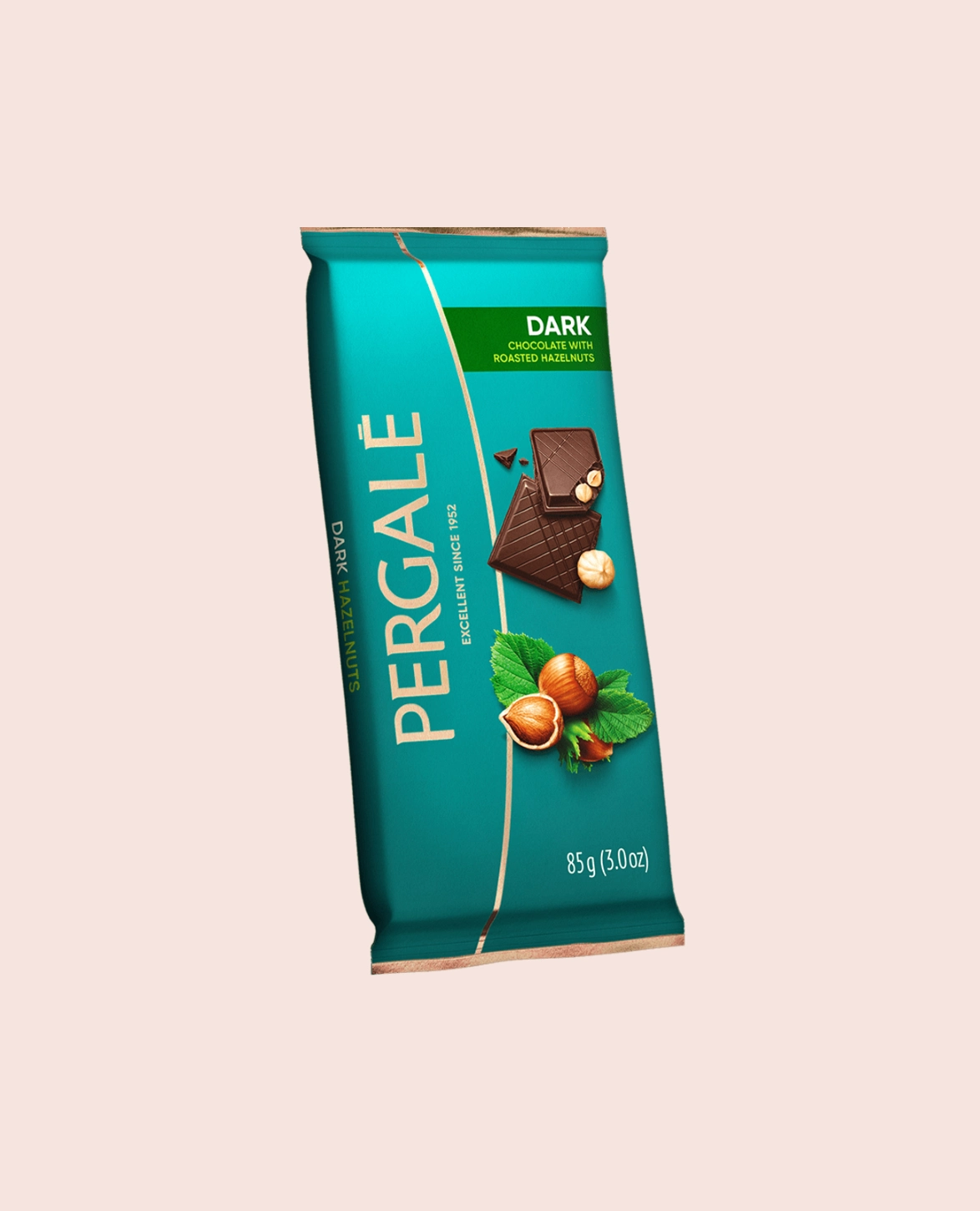 Pergale Dark chocolate with whole Hazelnuts 85 Gms