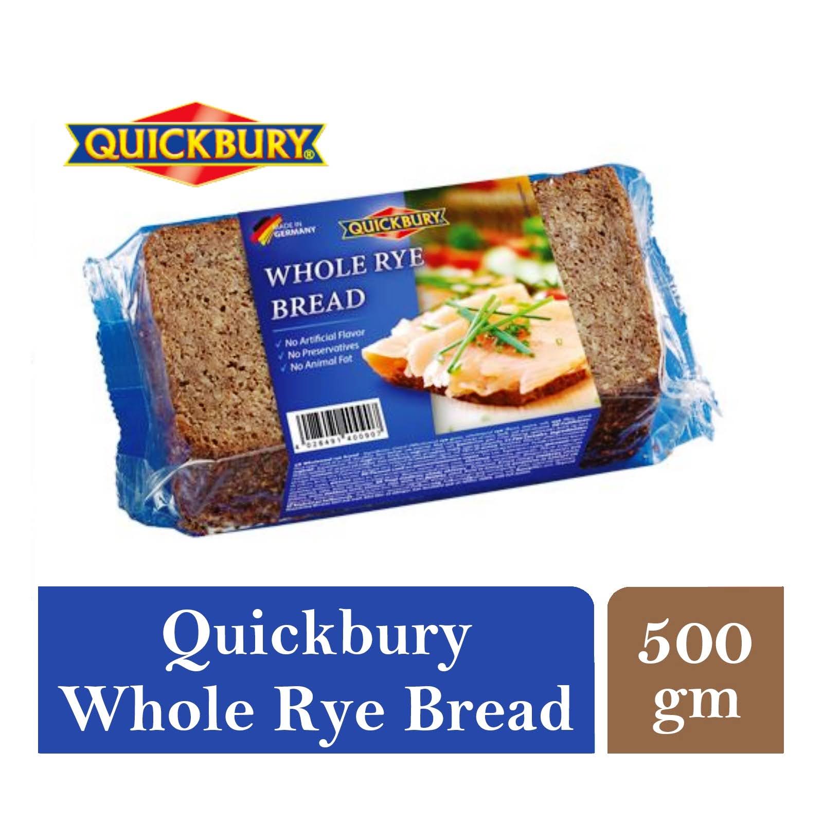 Quickbury Whole Rye Bread 500 Gms