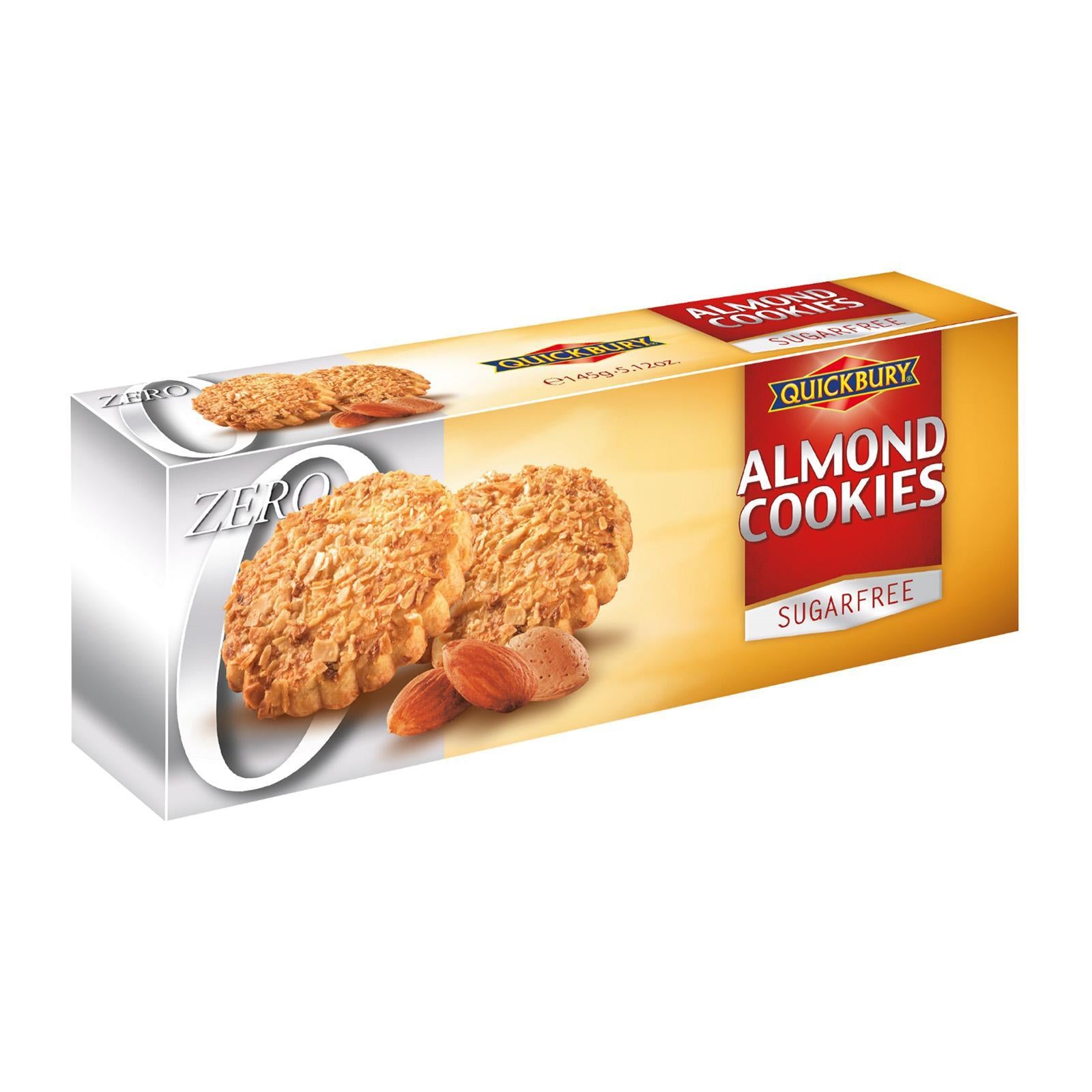 Quickbury Sugar Free Almond Cookies 145 gm