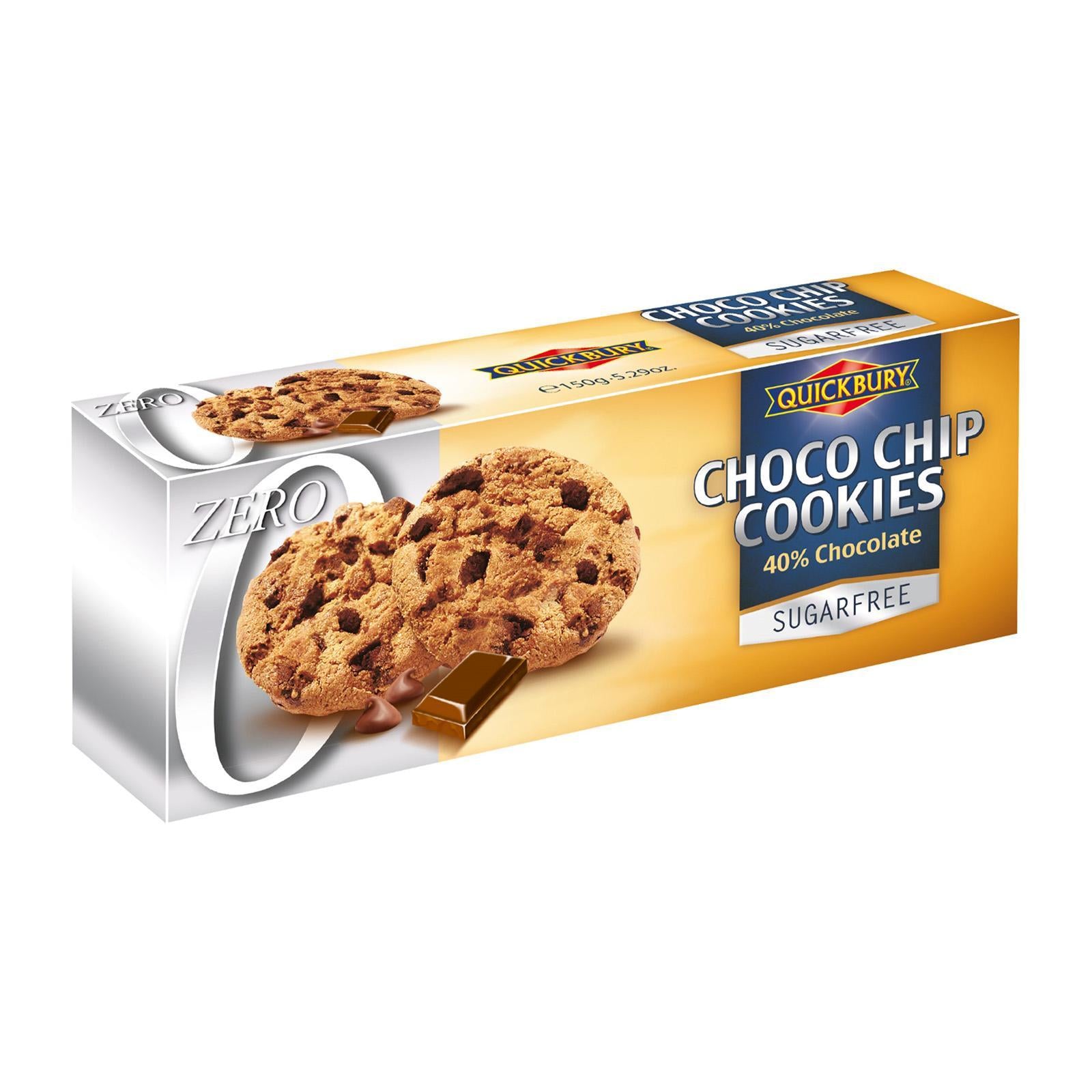 Quick bury Sugar Free Chocolate Chip Cookies 126 gm