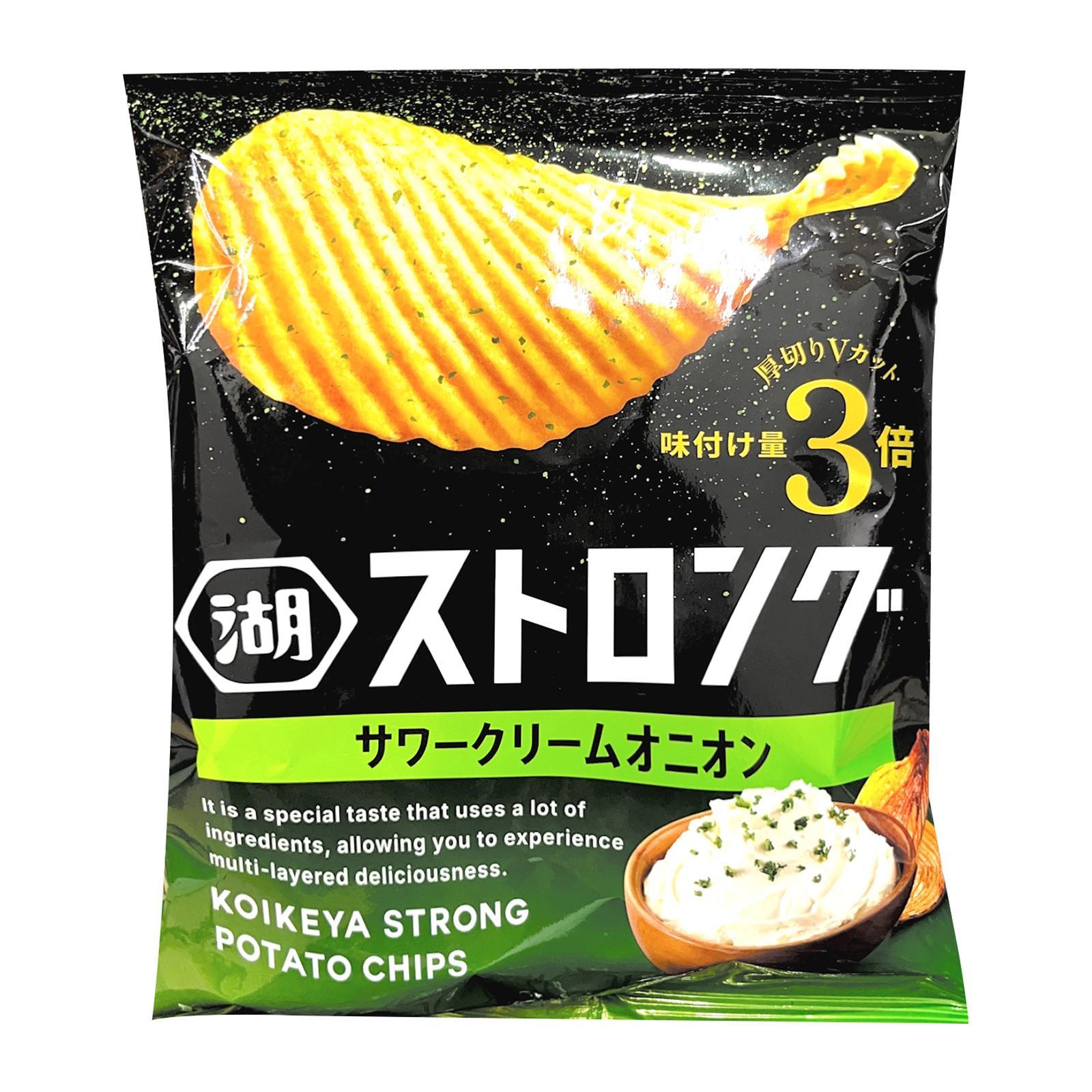 Koikeya Pure Japanese Potato Chips With Sour Cream Onion Flavor 52 Gms