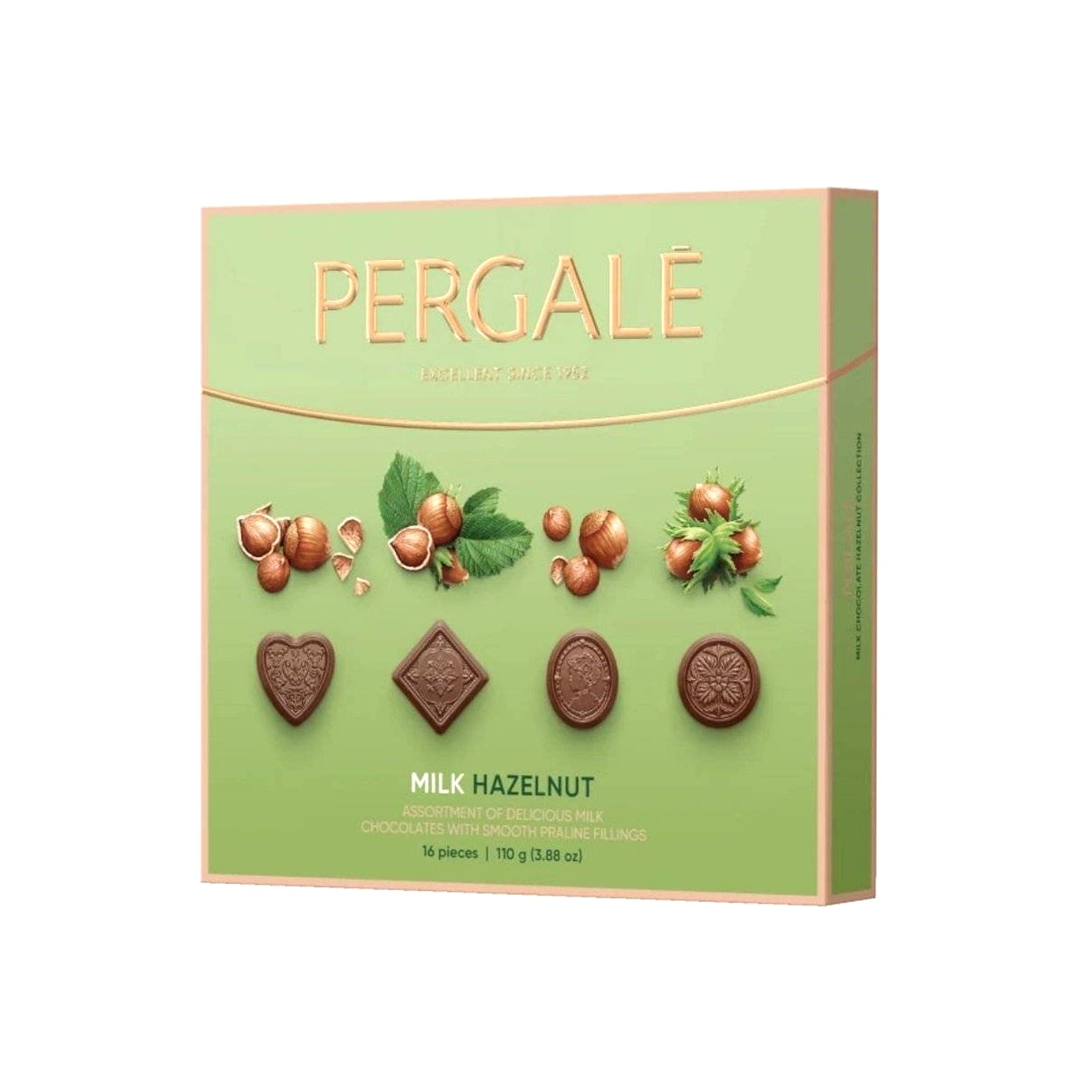 Pergale Hazelnut Collection - Milk Chocolate and Hazelnut Cream Pralines 110g