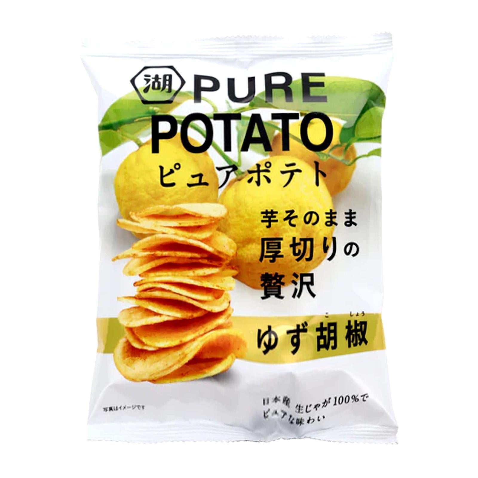Koikeya Pure Potato Comfort Legendary Yuzu (Lemon) and Pepper 52 gm