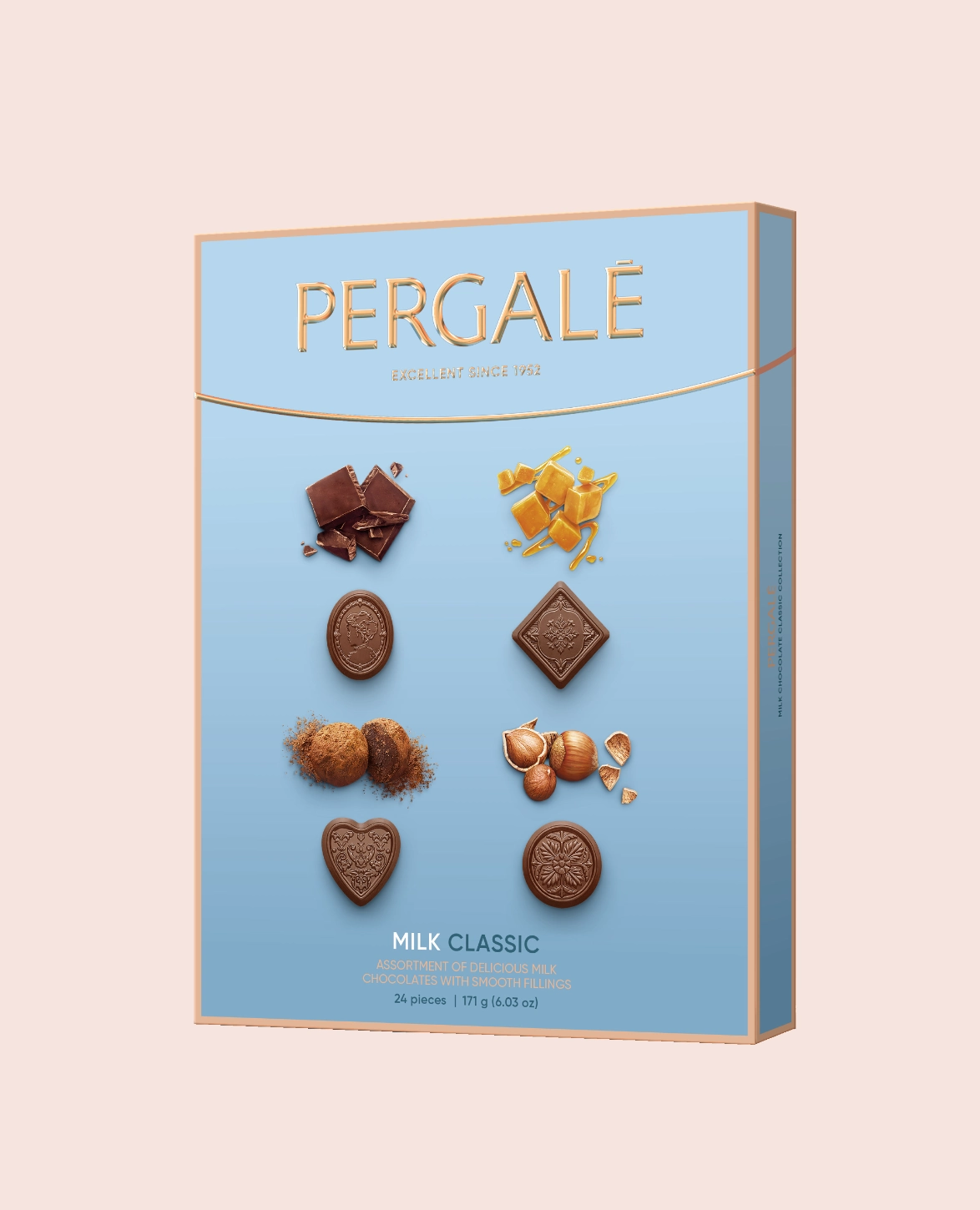 Pergale Assorted cocoa delights Milk Classic Chocolate 171 Gm