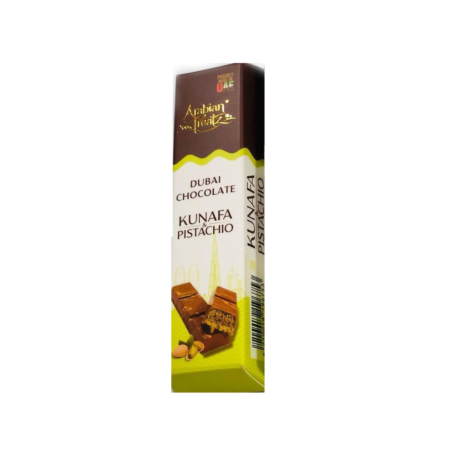 Arabian Treatz Premium Pistachio Kunafa Milk chocolate 50 Gms
