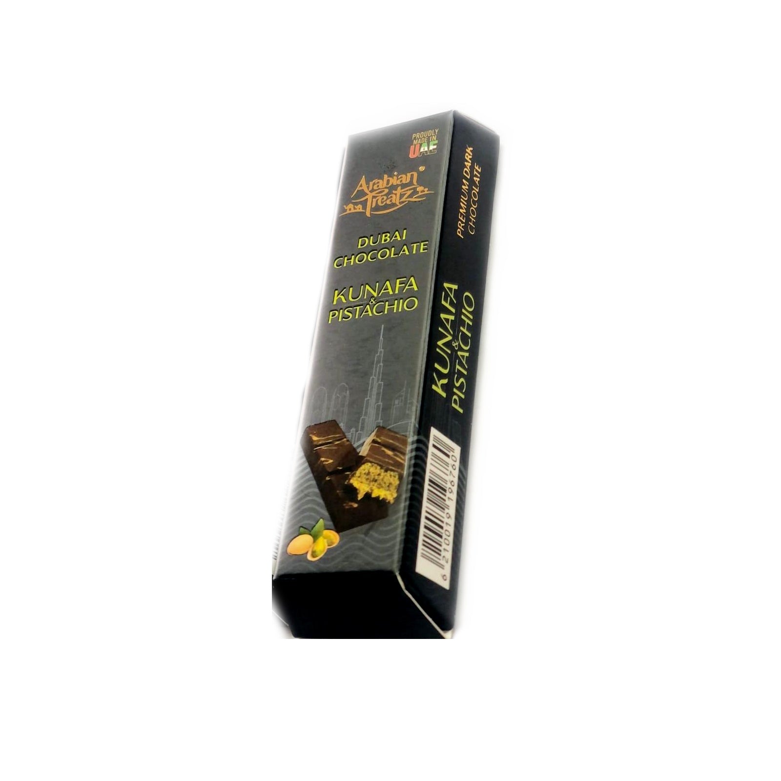 Arabian Treatz Premium Pistachio Kunafa Dark chocolate 50 Gms