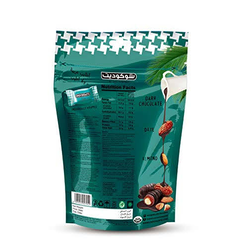 Chocodate Rich Dark Chocolate with No Artificial Sugar Added with Almond 100 Gms