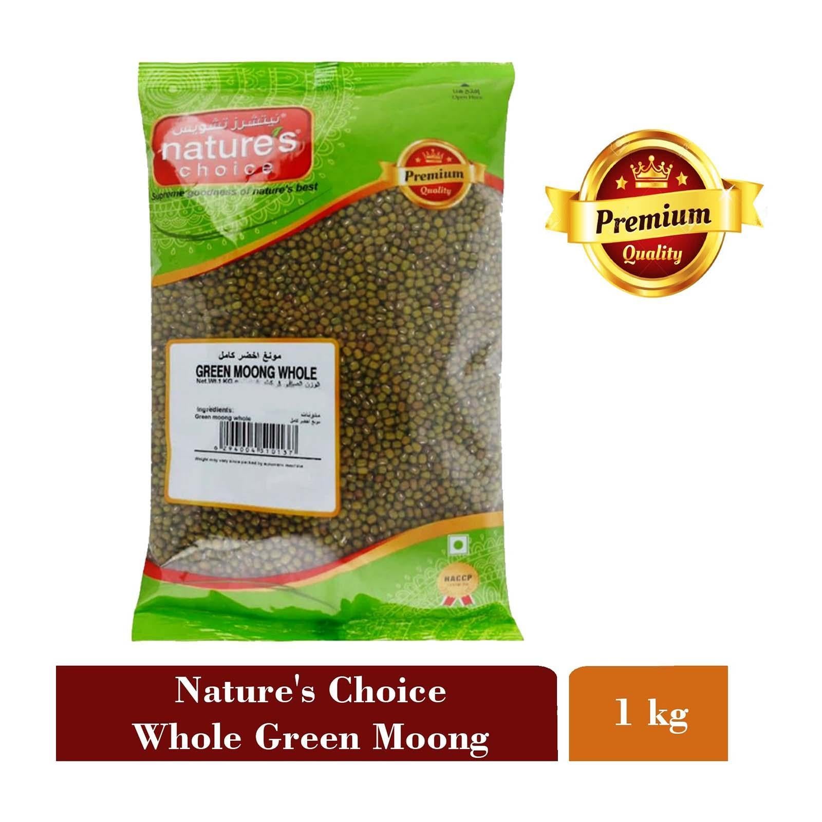 Natures Choice Premium Quality Whole Green Moong 1 Kg