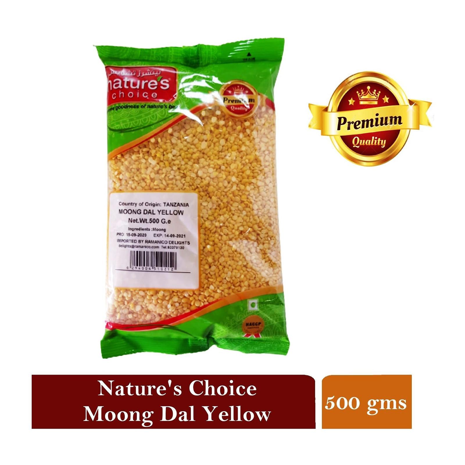 Natures Choice Premium Quality Moong Dal Yellow 500 Gms