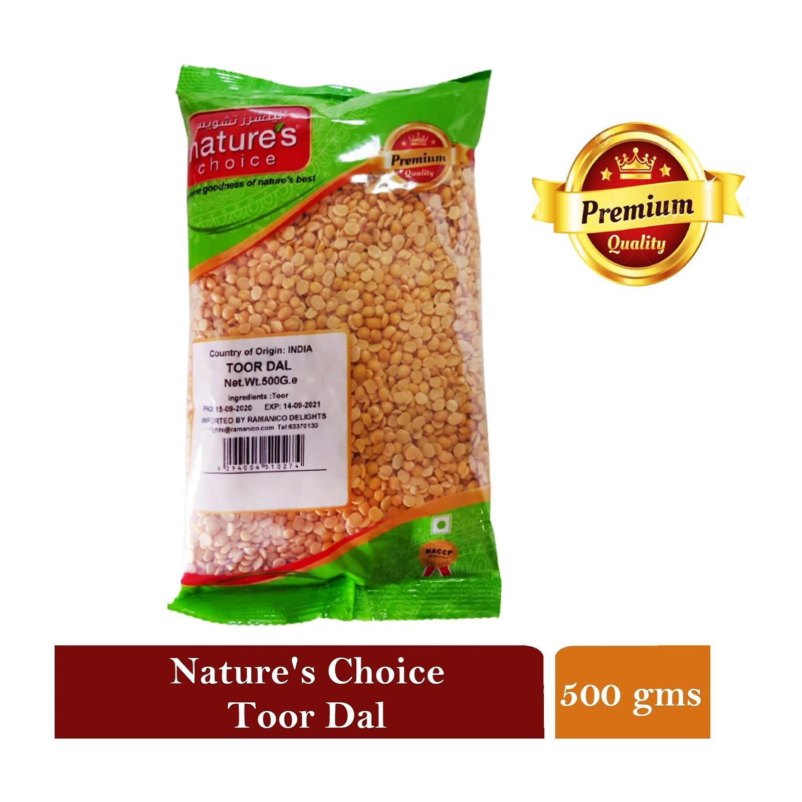 Natures Choice Premium Quality Toor Dal 500 Gms