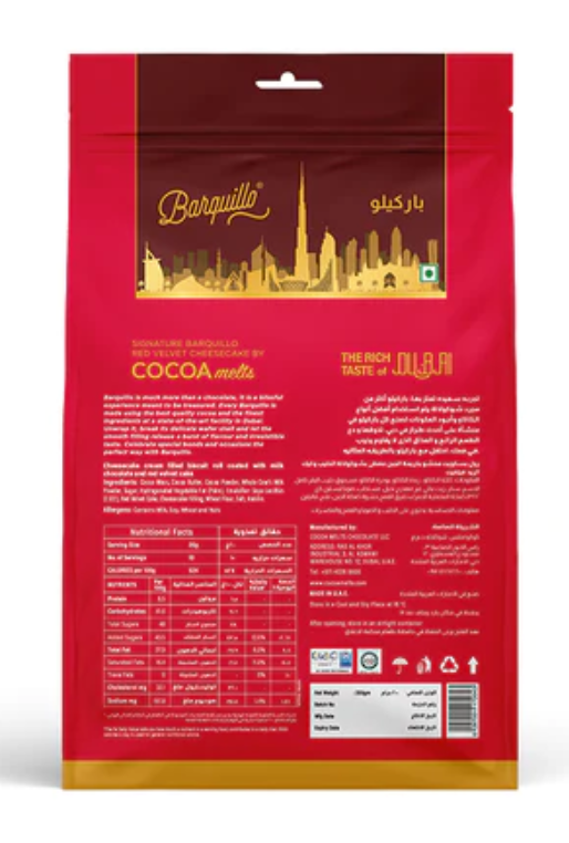 Cocoa Melts Barquillo Red Velvet Cheesecake Chocolate 100 Gms