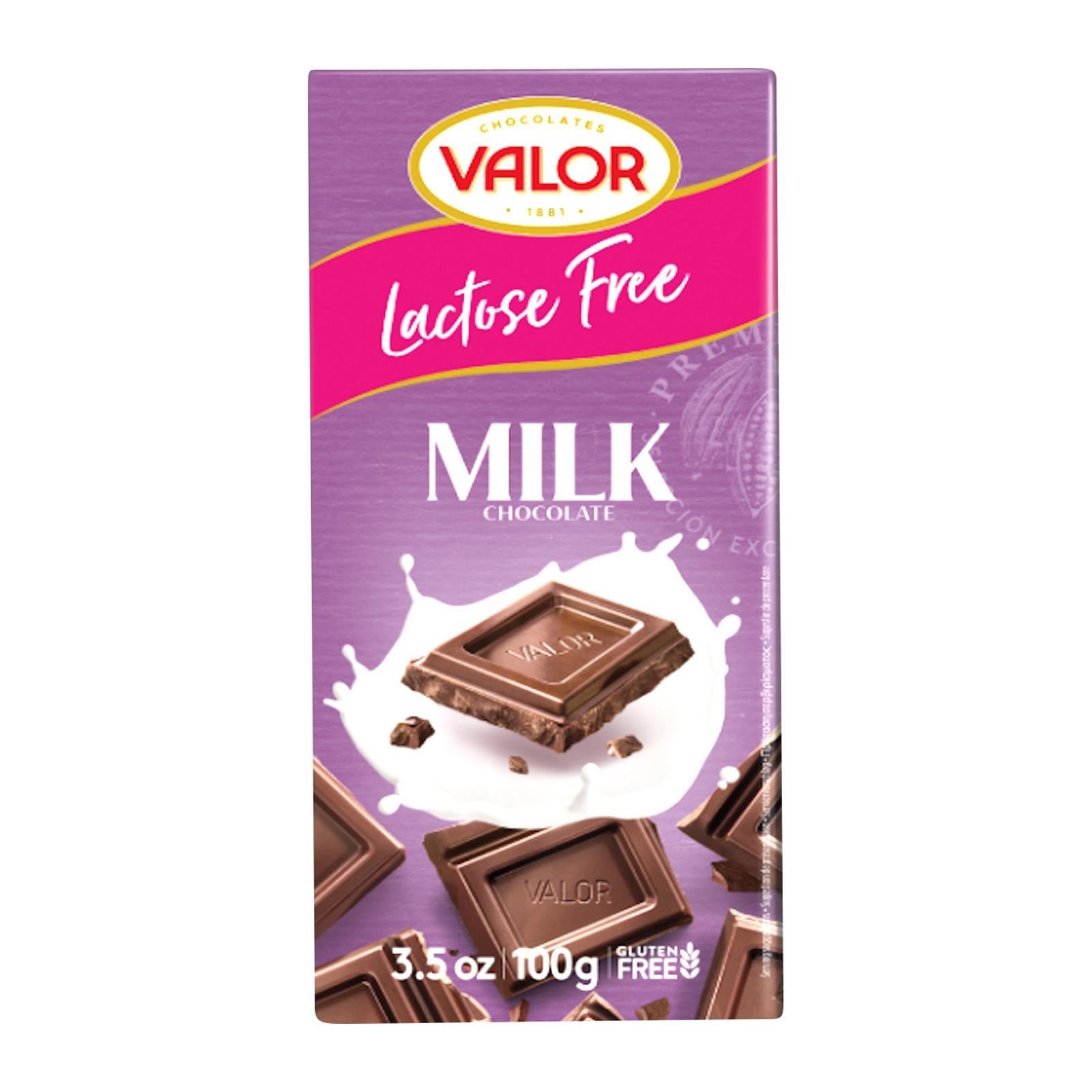 Valor Lactose-Free Milk Chocolate Bar (Gluten Free) 100 Gms
