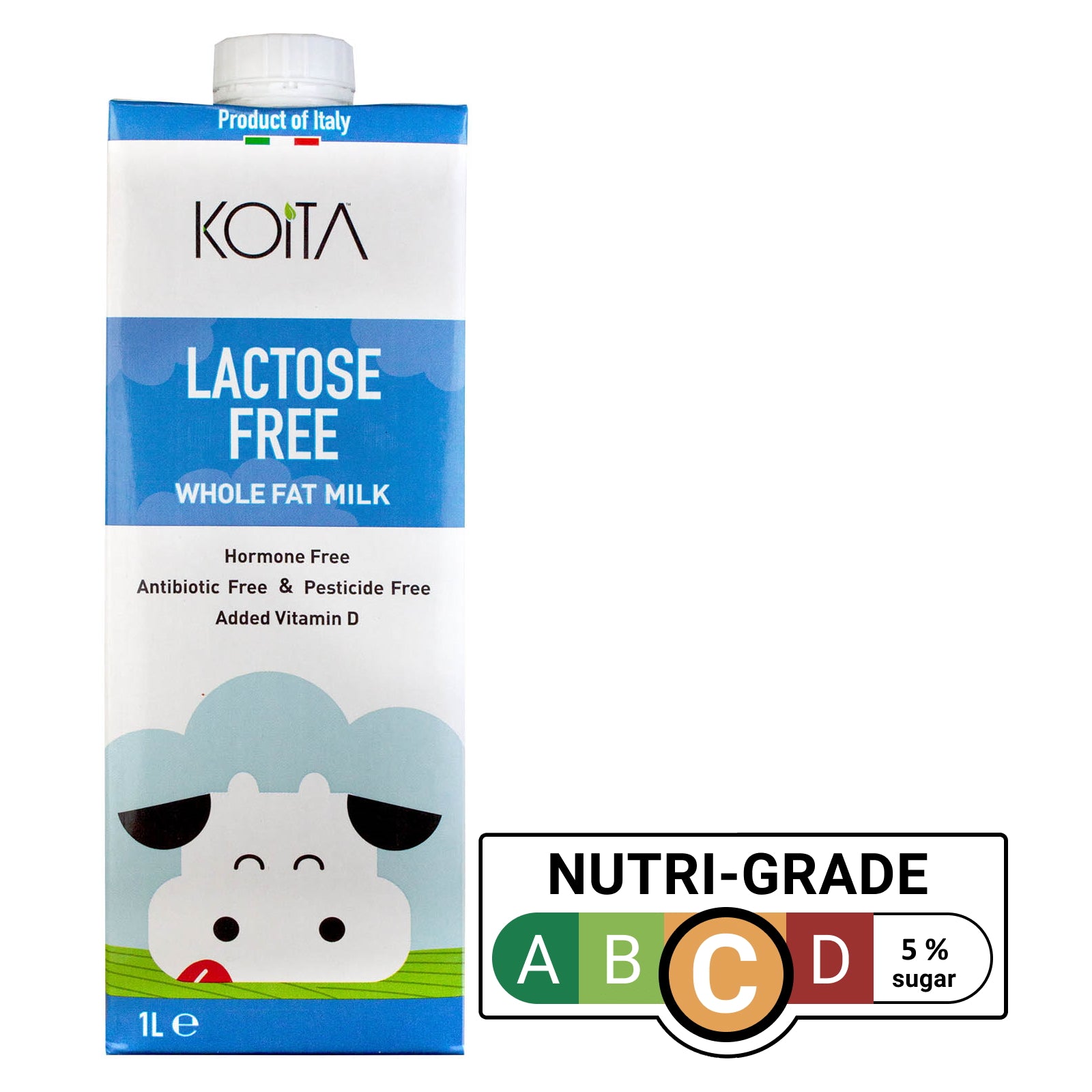 Koita Lactose Free Whole Fat Milk 12 X 1 L