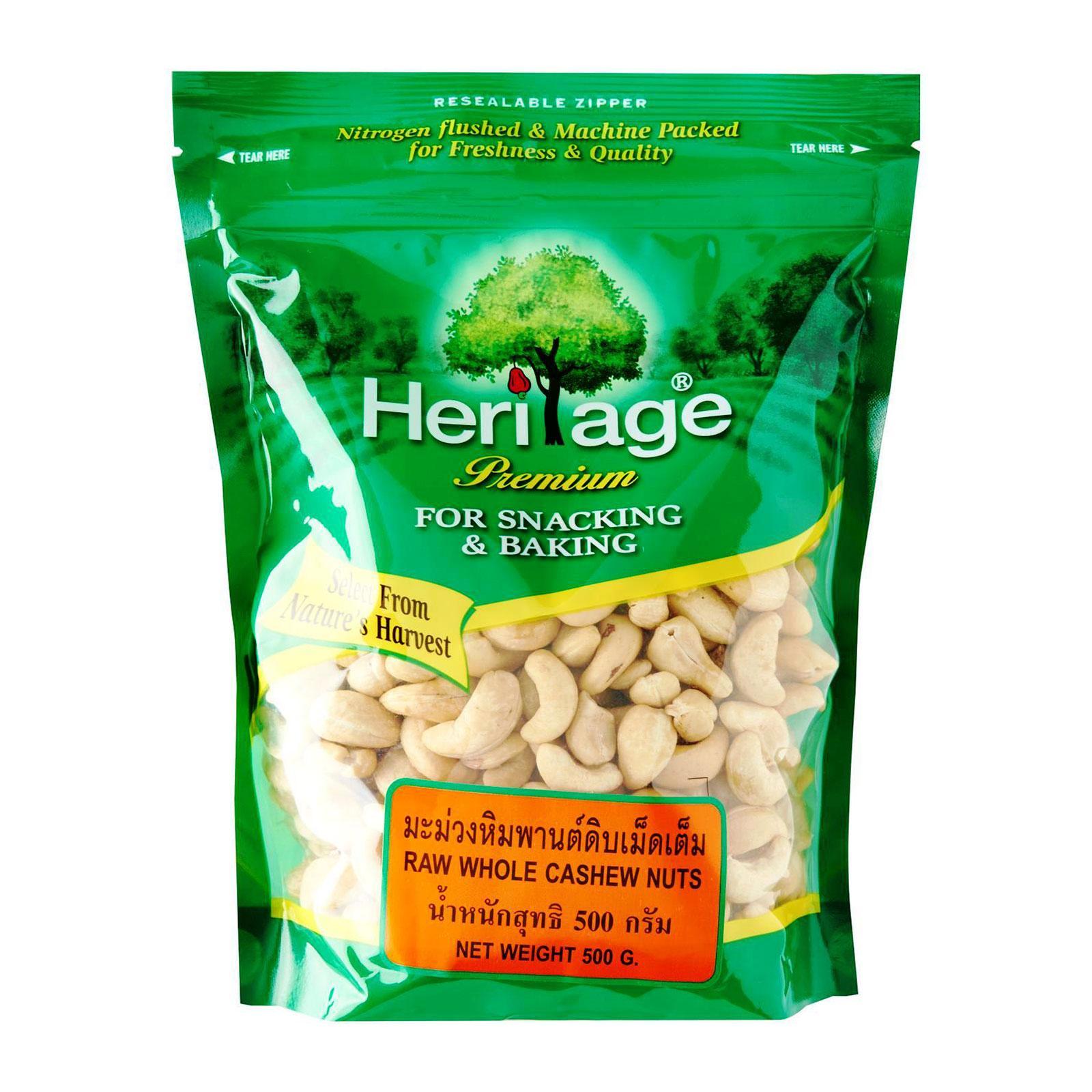 Heritage Raw Cashew 500 Gms
