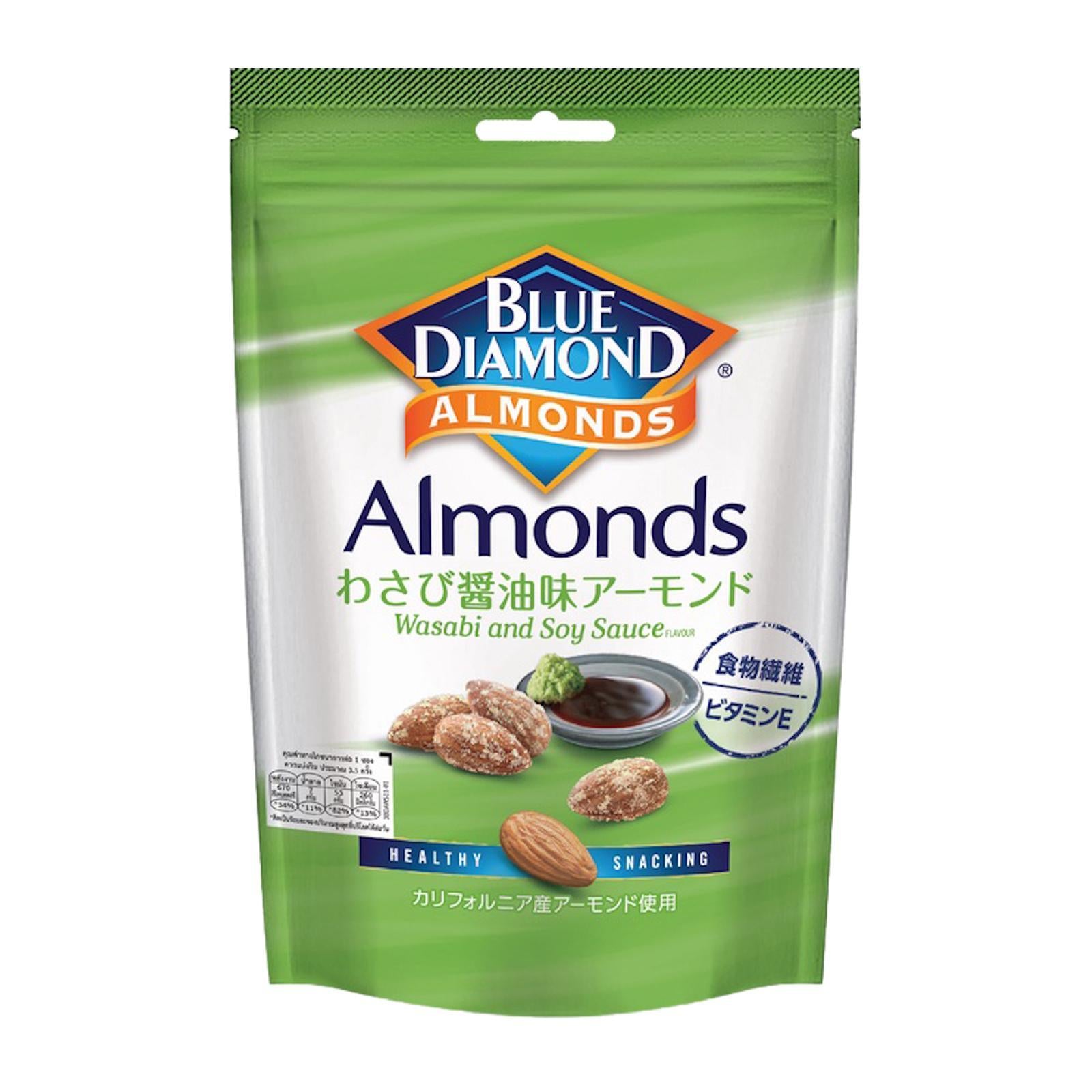Blue Diamond Crunchy Roasted Almond with Wasabi and Soy Sauce Flavor 110 gm