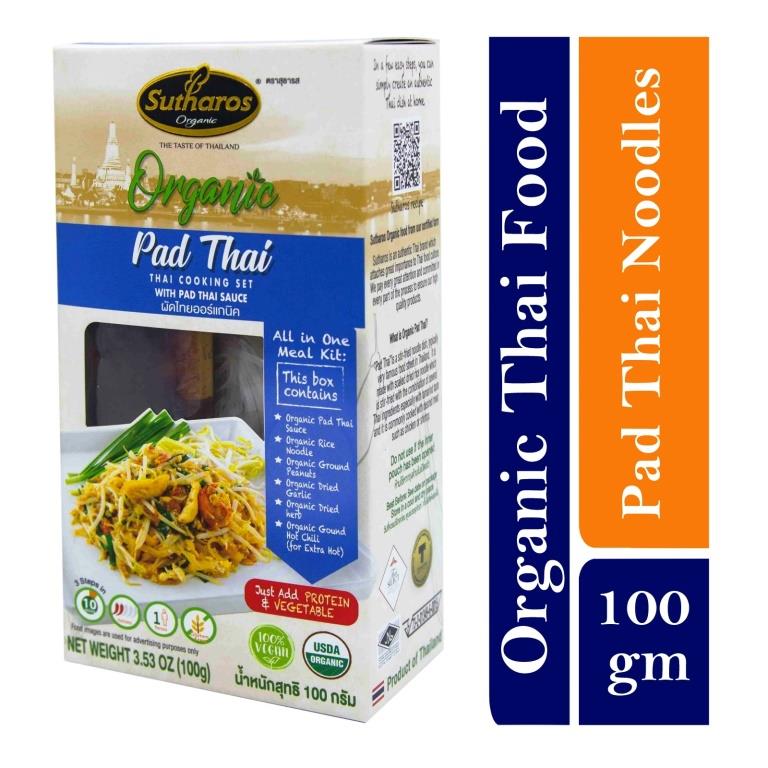 Sutharos Organic Pad Thai with Pad Thai Sauce 100 Gm