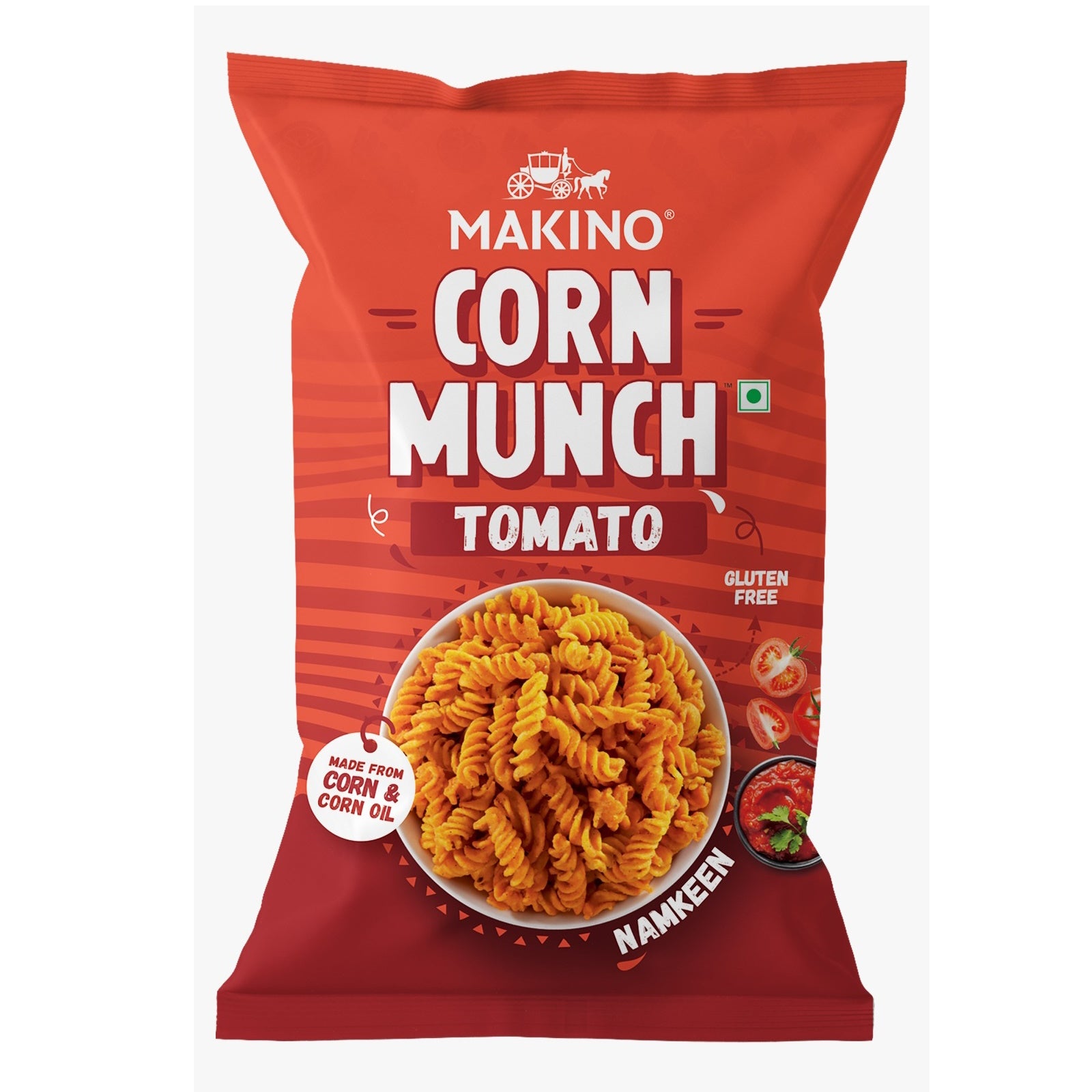 Makino Corn Munch Tomato 150 Gms