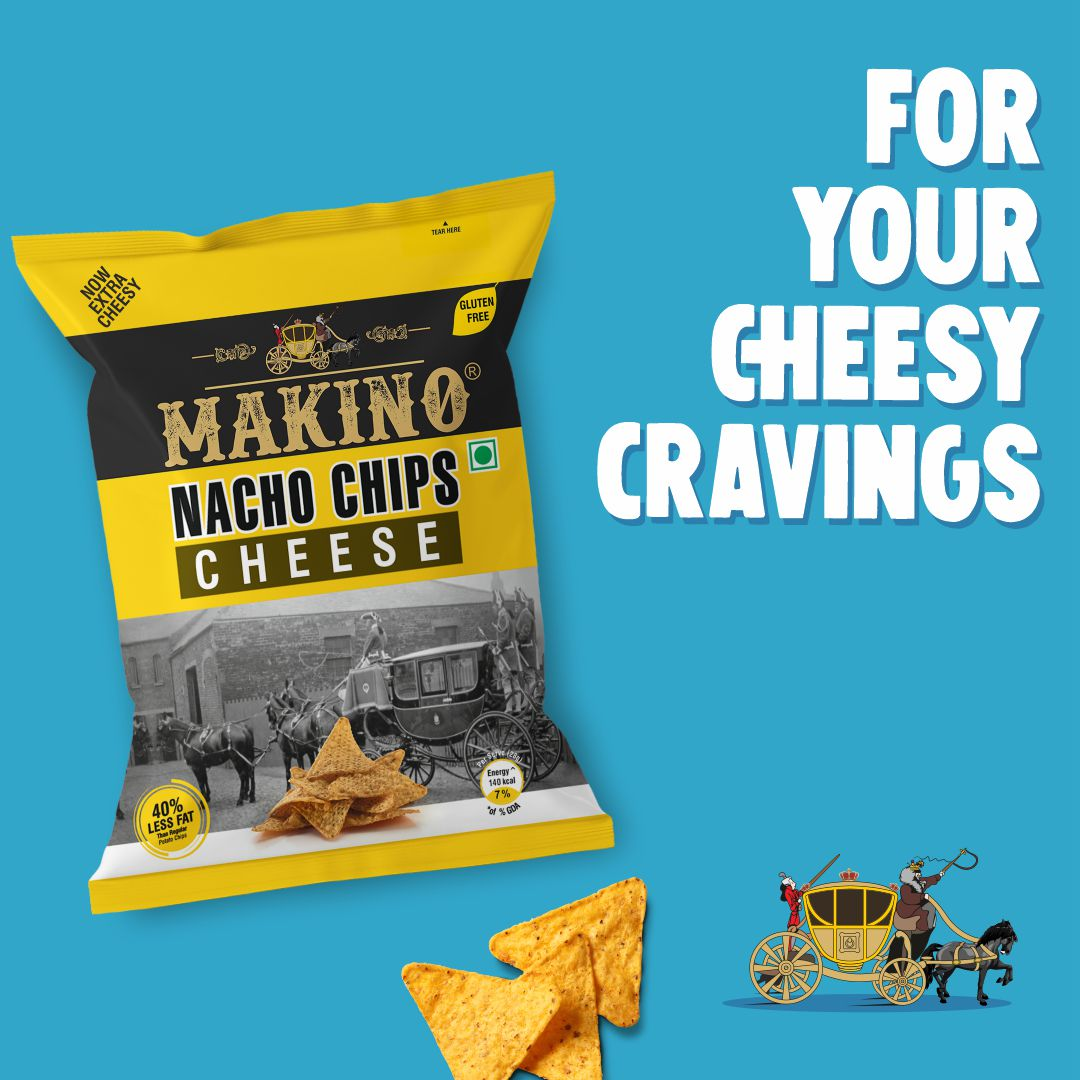 Makino Nacho Chips Cheese 60 Gms