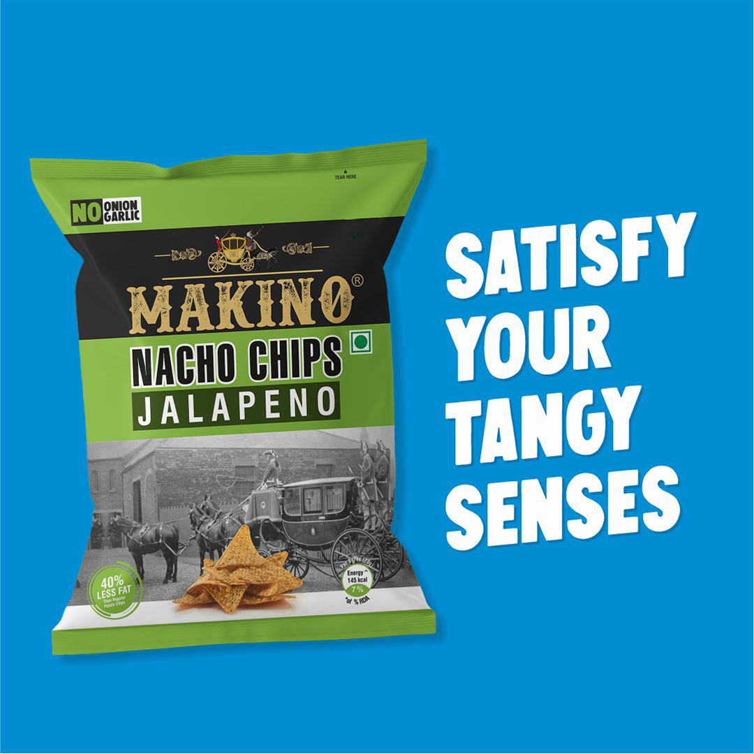 Makino Nacho Chips Jalapeno 150 Gms