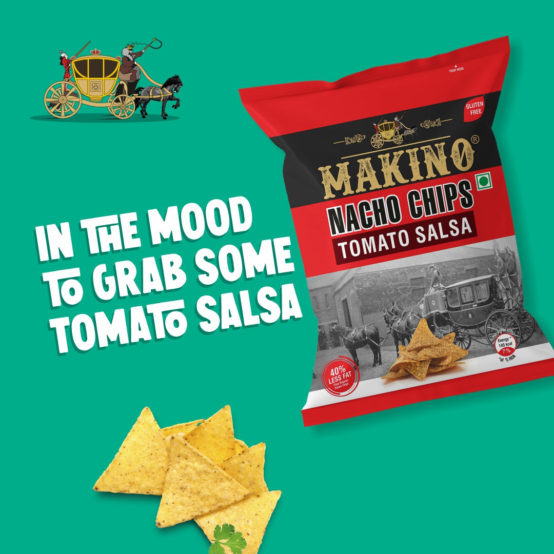 Makino Nacho Chips Tomato Salsa 150 Gms