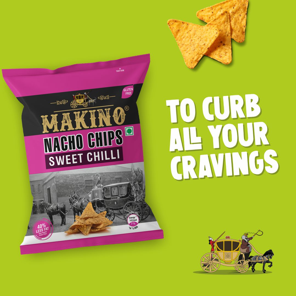 Makino Nacho Chips Sweet Chilli 150 Gms