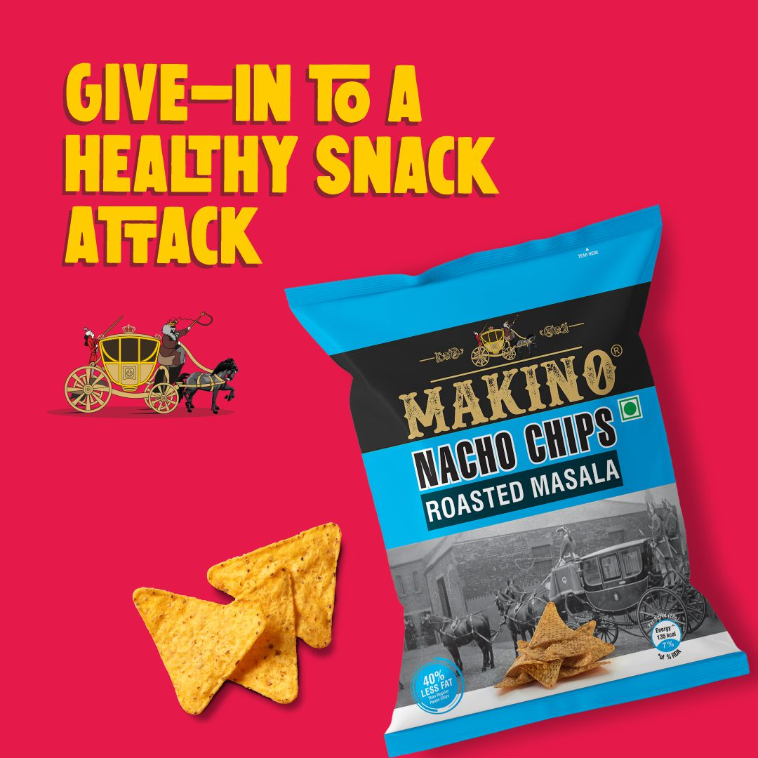 Makino Nacho Chips Roasted Masala 60 Gms