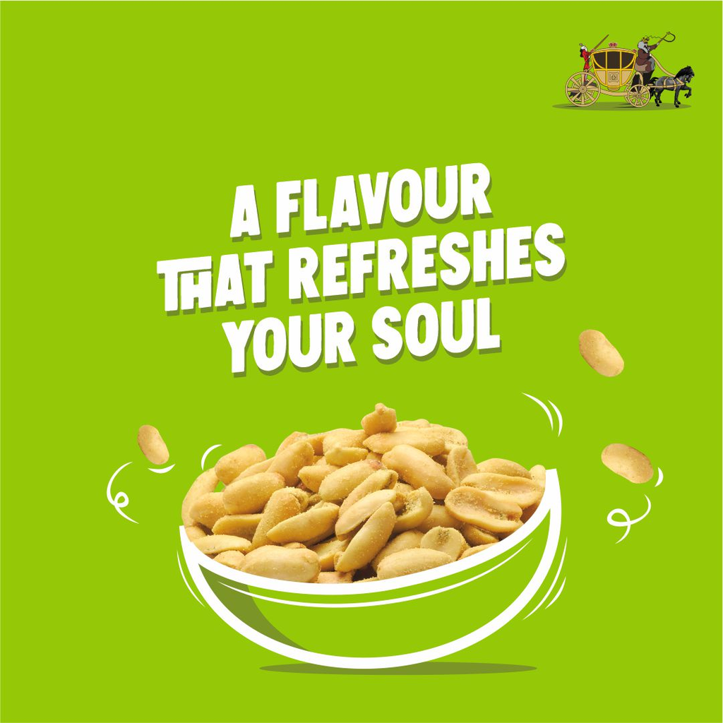 Makino Roasted Peanuts With Lemon And Mint 100 Gms