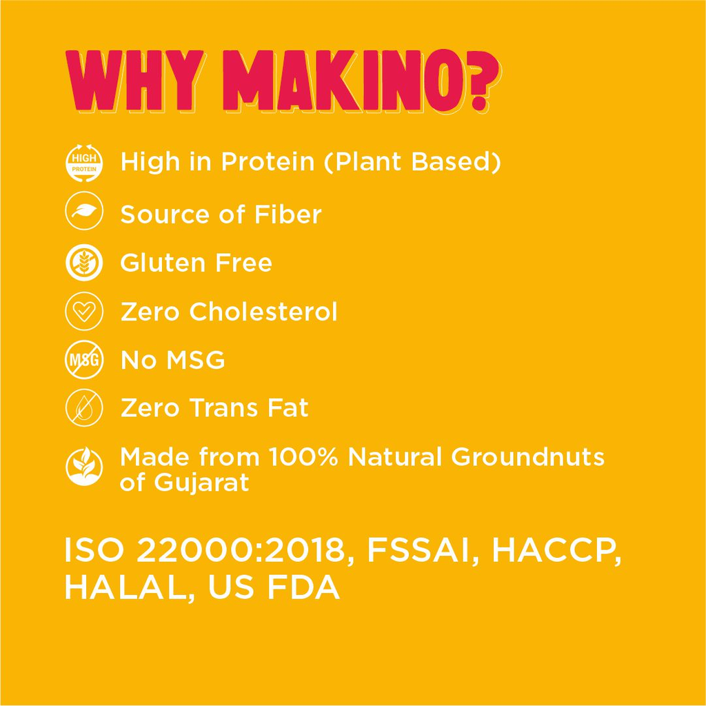 Makino Roasted Peanuts With Lemon And Mint 100 Gms