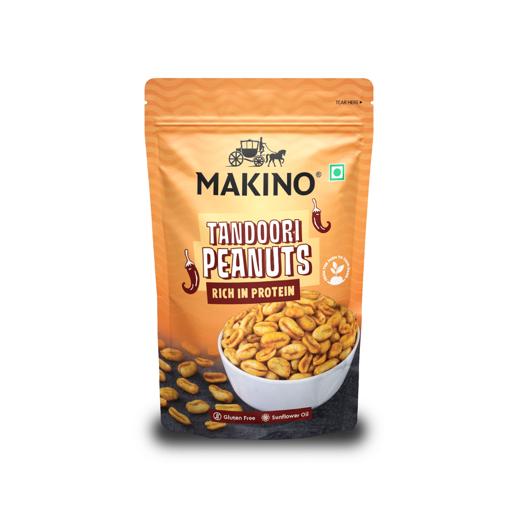 Makino Tandoori Roasted Peanuts 100 Gms