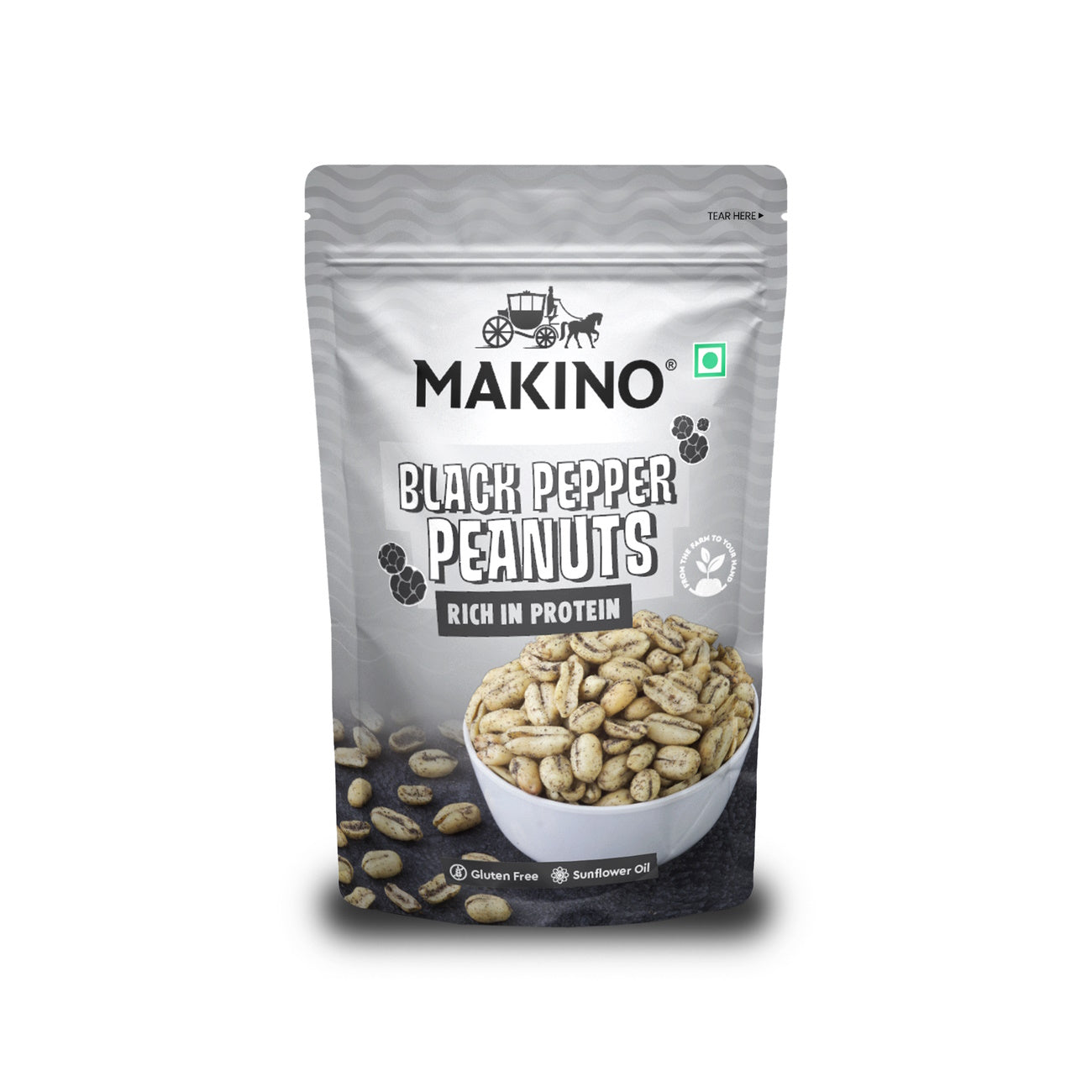 Makino Roasted Peanuts With Black Pepper 100 Gms