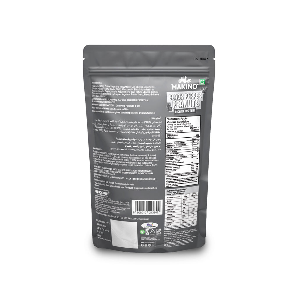 Makino Roasted Peanuts With Black Pepper 100 Gms
