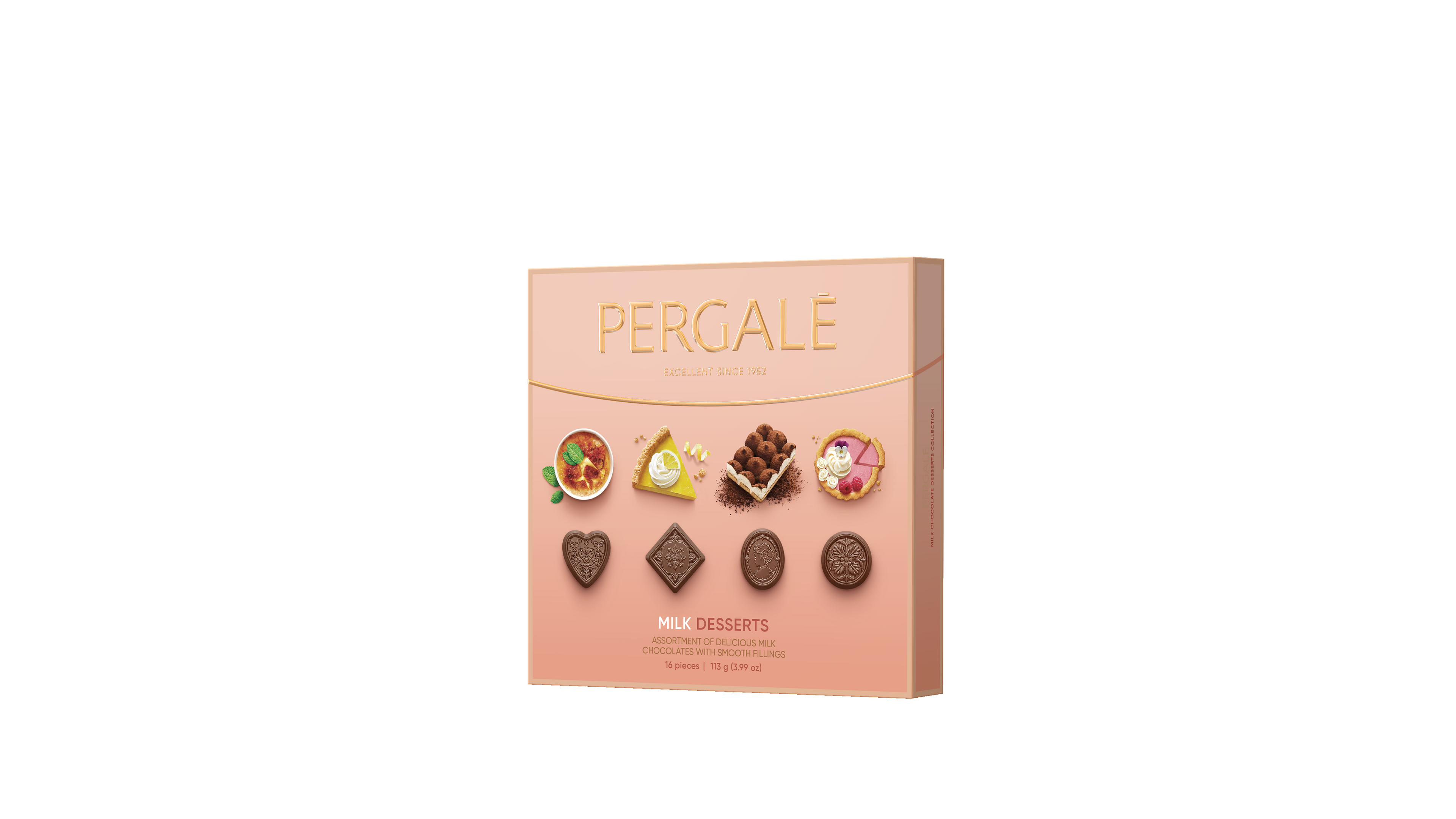 Pergale Assorted cocoa delights Milk Dessert Chocolate 113 Gms